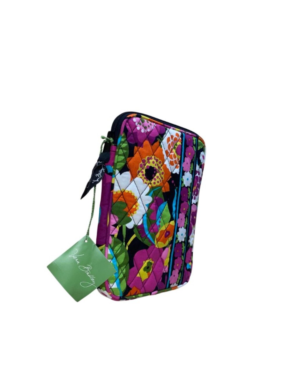 Vera Bradley Women’s Va Va Bloom Floral Print Black Quilted E-Reader Sleeve image 4